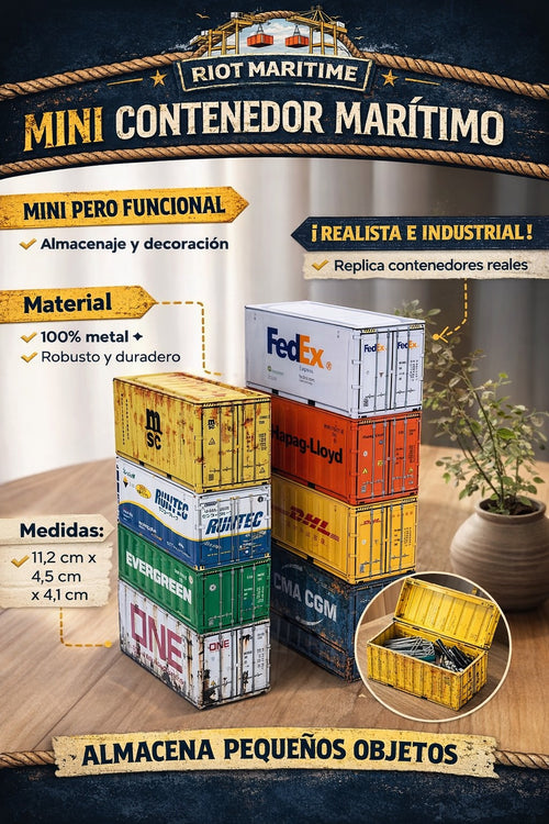 Mini Contenedor Marítimo Coleccionable