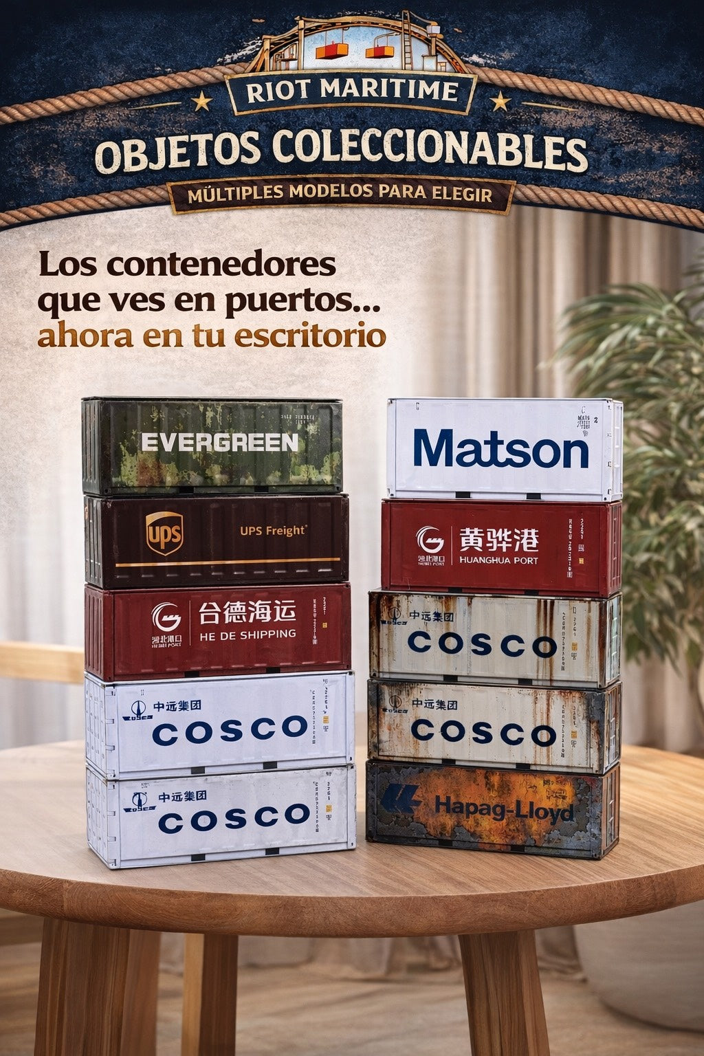 Mini Contenedor Marítimo Coleccionable